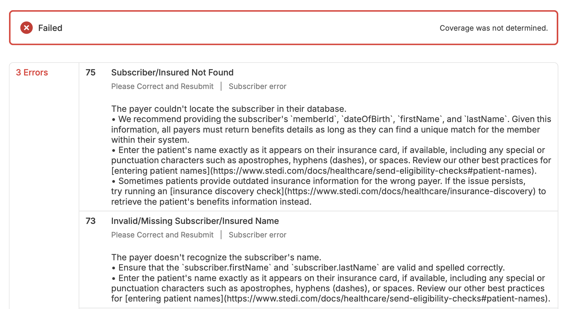 PDF summary errors